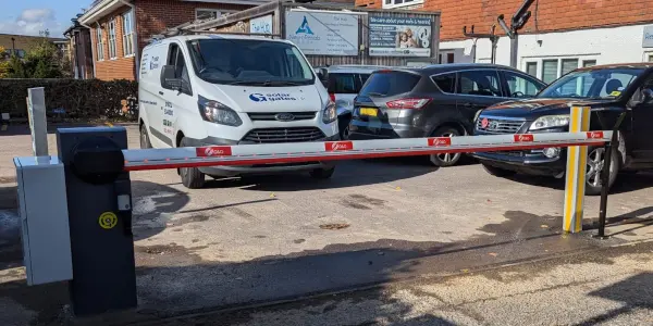 fixed install barrier at car park