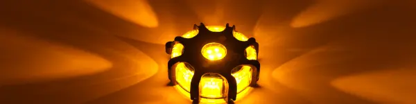 street flare disc with light flaring.